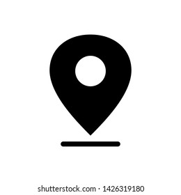 Location icon vector on white background