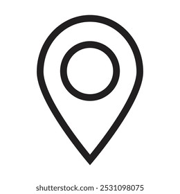 location icon vector on white background