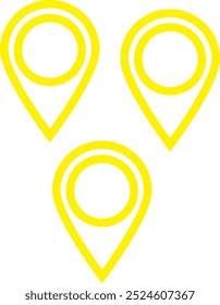 Standortsymbolvektor. Logo-Design mit Stiftsymbol. Zeigersymbol einzeln auf weißem Hintergrund
