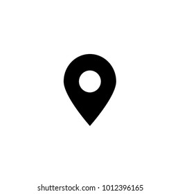 Location icon vector. Pin map sign Isolated on white background. Pointer. Marker. Navigation map, gps, direction, place, compass, contact, search concept.