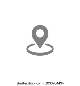 Location icon vector. Pin sign Isolated on white background. Navigation map, gps, direction, place, compass, contact, search concept. Flat style for graphic design, logo, Web, UI, mobile upp, EPS10