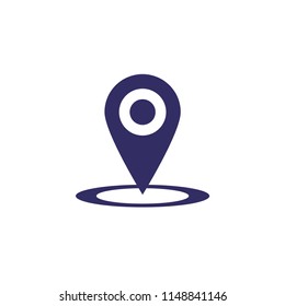 Location icon vector. Pin sign Isolated on white background. 