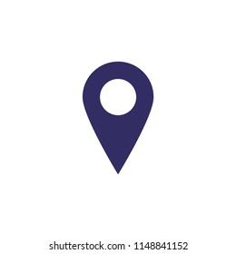 Location icon vector. Pin sign Isolated on white background. 