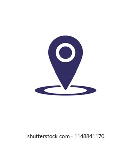 Location icon vector. Pin sign Isolated on white background. 