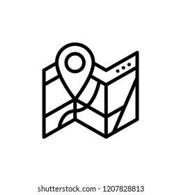 Location icon vector. Pin sign Isolated on white background. Navigation map, gps, direction, place, compass, contact, search concept. Flat style for graphic design, logo, Web, UI, mobile upp, EPS10