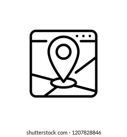 Location icon vector. Pin sign Isolated on white background. Navigation map, gps, direction, place, compass, contact, search concept. Flat style for graphic design, logo, Web, UI, mobile upp, EPS10