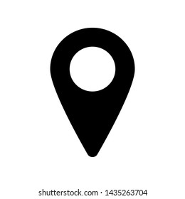 Location icon vector. Pin sign Isolated on white background.