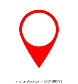 Location icon vector. Pin sign Isolated on white background.