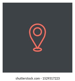 Location icon vector. Pin sign Isolated 