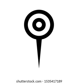 Location icon vector. Pin sign Isolated on white background.