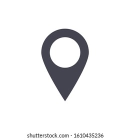 Location icon vector. Pin sign Isolated on white background.