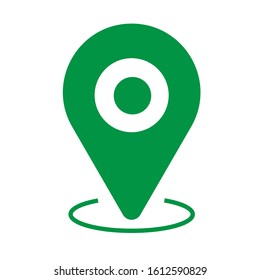 Location icon vector. Pin sign Isolated on white background. Navigation map, gps, direction, place, compass, contact, search concept. Flat style for graphic design, logo, Web, UI, mobile upp, EPS10