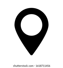 Location icon vector. Pin sign Isolated on white background. Navigation icon