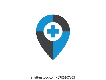 Location icon vector. Pin sign, Navigation map, GPS, direction, place, compass, contact, search concept. Flat style for graphic design, logo, Web, UI, mobile app