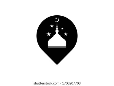 Vektorillustration des Standortsymbol. Pin-Zeichen, Navigation Karte, GPS, Richtung, Ort, Kompass, Kontakt, Suchkonzept. Flachstil für Grafikdesign, Logo, Web, UI, Mobile App