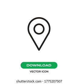 Vektorgrafik des Standortsymbol. Pin-Zeichen