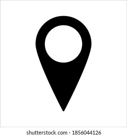 Location icon vector. Pin sign Isolated on white background. Navigation map, gps, direction, place, compass, contact, search concept. color editable