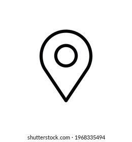 Location icon vector. Pin sign - Shutterstock ID 1968335494