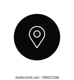 Vector de icono de ubicación. Signo de anclaje