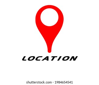 Location icon vector. Pin sign Isolated on white background. Navigation map, gps, direction, place, compass, contact, search concept. Flat style for graphic design, logo, Web, UI, mobile upp, EPS10.