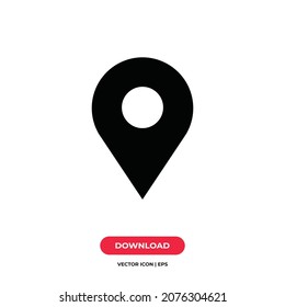 Location icon vector. Pin sign