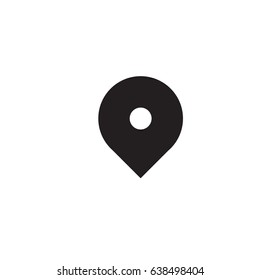 Location icon vector. Pin sign Isolated on white background. Navigation map, gps, direction, place, compass, contact, search concept. Flat style for graphic design, logo, Web, UI, mobile upp, EPS10
