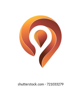 Location icon vector. Pin sign Isolated on white background. Navigation map, gps, direction, place, compass, contact, search concept. Flat style for graphic design, logo, Web, UI, mobile upp, EPS10