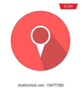 Location icon vector. Pin sign Isolated on background.