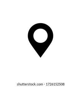 Location icon vector. Pin icon symbol illustration