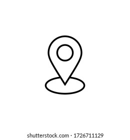 Location icon vector. Pin icon symbol illustration