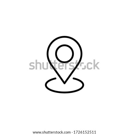 Location icon vector. Pin icon symbol illustration