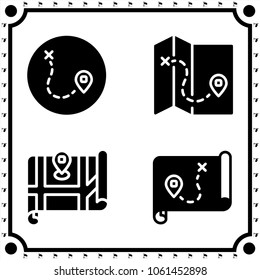 location icon vector set