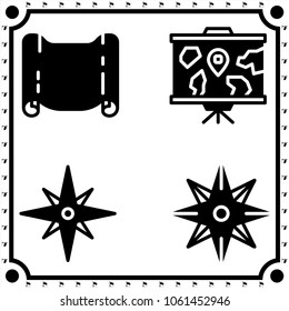 location icon vector set