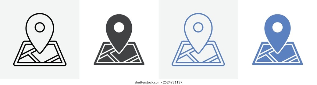 ícone de local vetor definir uso para web