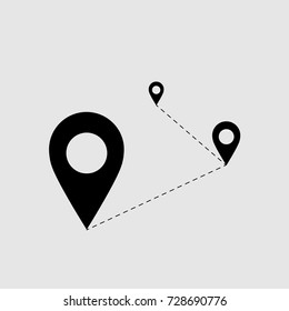 Location icon vector sign art