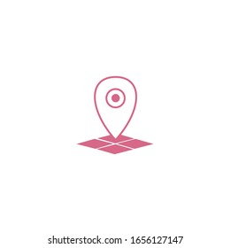 Location icon vector sign isolated for graphic and web design. Location symbol template color editable on white background.