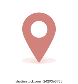 Icono de ubicación vector.Pin signo aislado