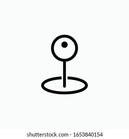 location icon vector sign symbol isolated