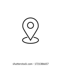 location icon vector sign symbol isolated