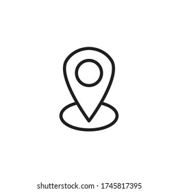 location icon vector sign symbol isolated