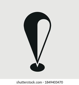 símbolo de signo vectorial de icono de ubicación para el diseño