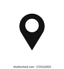 Location Icon Vector. Simple Filled Location Sign