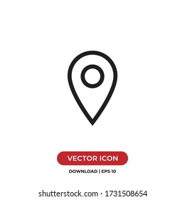 Location icon vector. Simple location sign