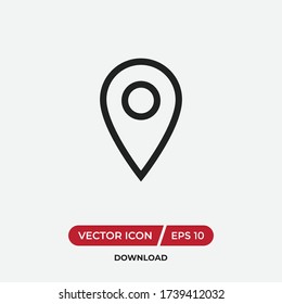 Location icon vector. Simple location sign