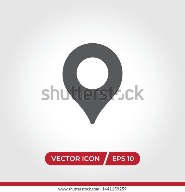 Location Icon Vector Simple Location Sign Stock Vector Royalty Free