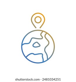 Location Icon vector stock illustration.