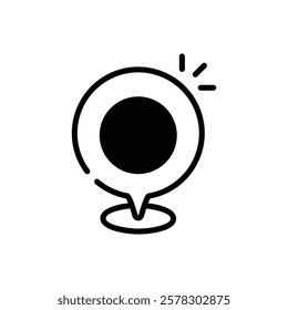 Location icon vector stock illustration