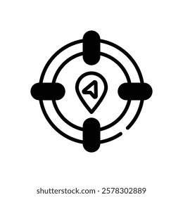 Location icon vector stock illustration