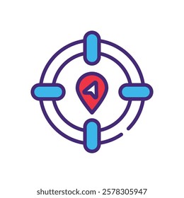 Location icon vector stock illustration