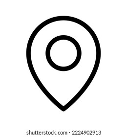 Icono de ubicación Ilustración de diseño del símbolo del vector